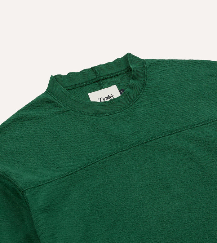 Green ’77’ Appliqué Panelled Cotton Training T-Shirt