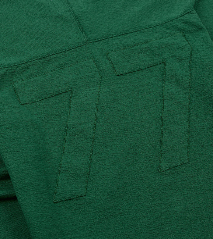 Green ’77’ Appliqué Panelled Cotton Training T-Shirt