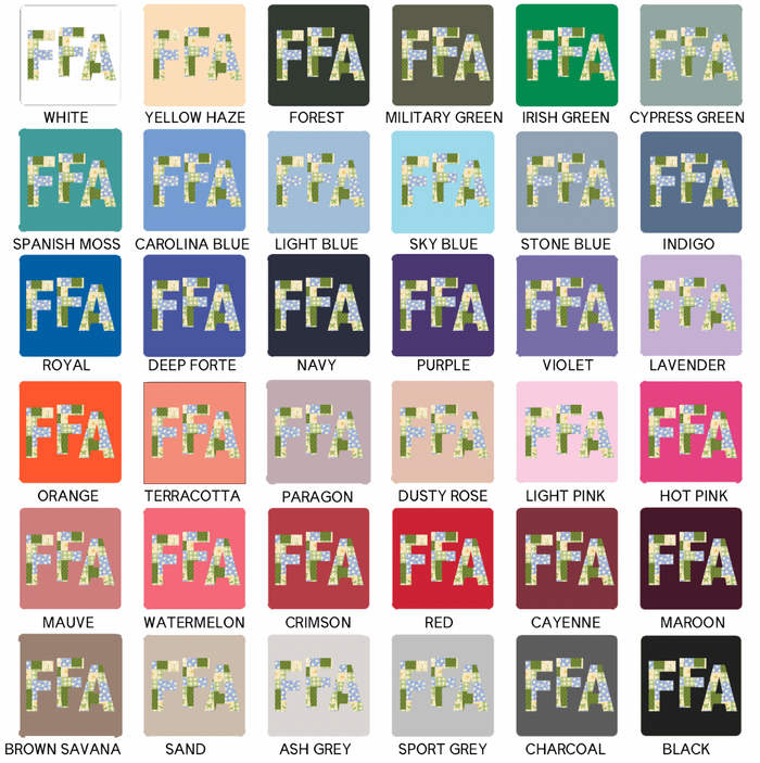 Green Quilted FFA– Crewneck