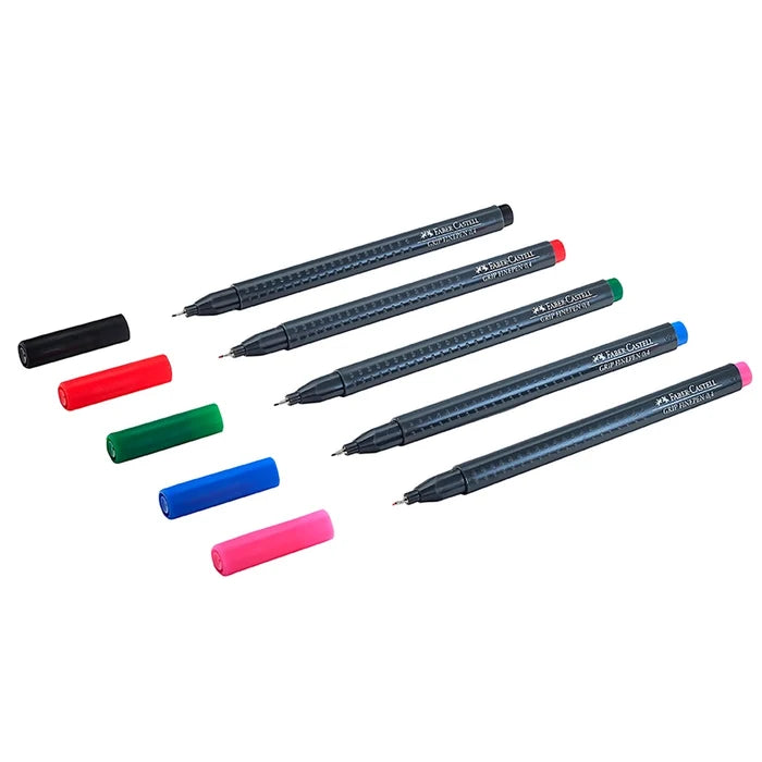 Grip Fineliner Thin Markers 5ct Set