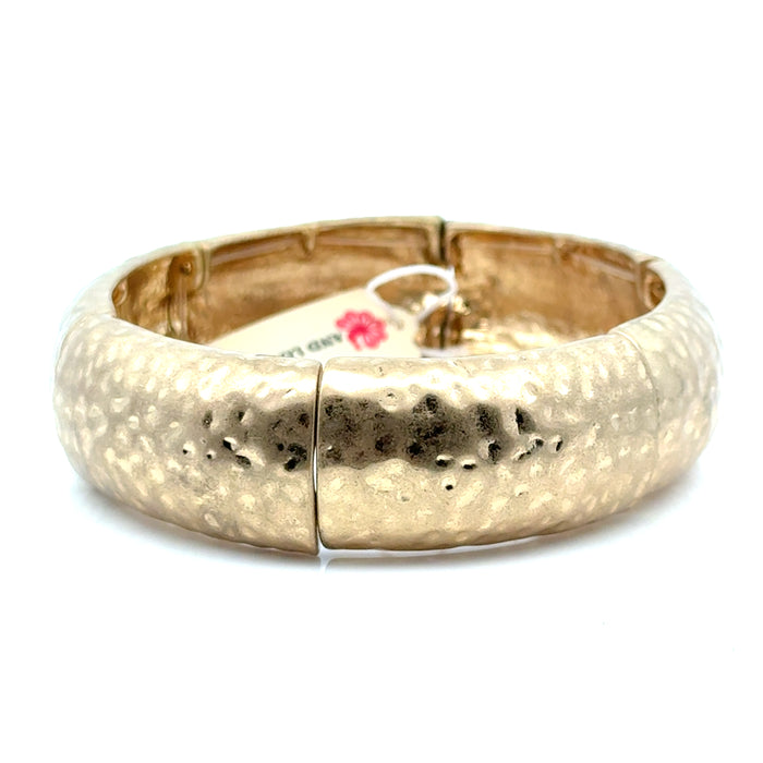 Style the Hammered Stretch Bracelet exclusively at Born To Glam