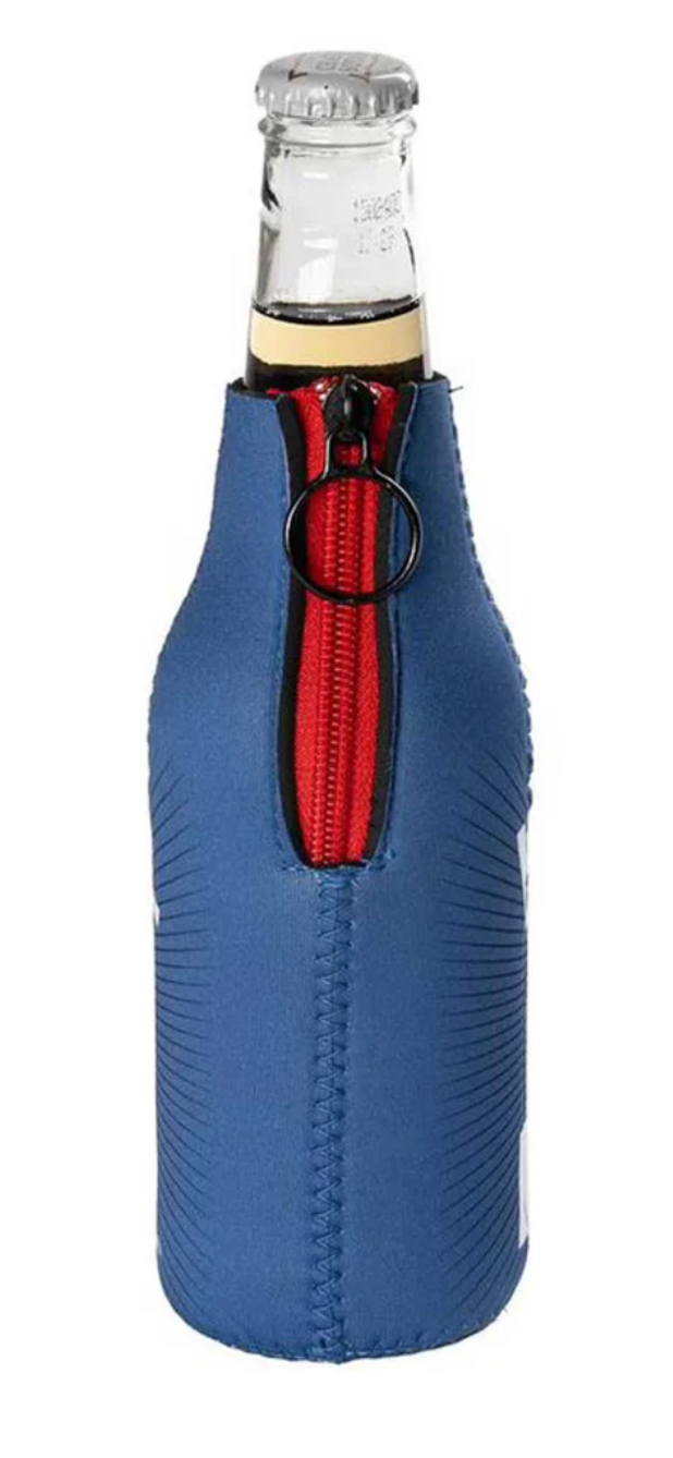 Harley-Davidson® #1 RWB Graphic Neoprene Zippered Bottle Wrap - Navy Blue