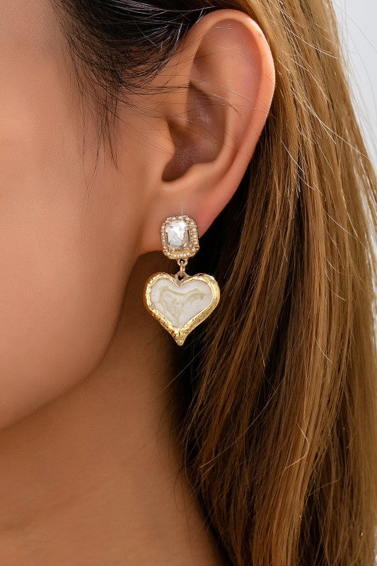 Heartbreaker Energy Crystal & Marbled Enamel Dangles-Cute-Trendy-Shop-Womens-Boutique-Clothing-Store