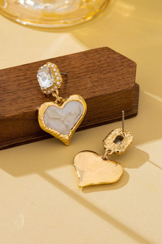 Heartbreaker Energy Crystal & Marbled Enamel Dangles-Cute-Trendy-Shop-Womens-Boutique-Clothing-Store