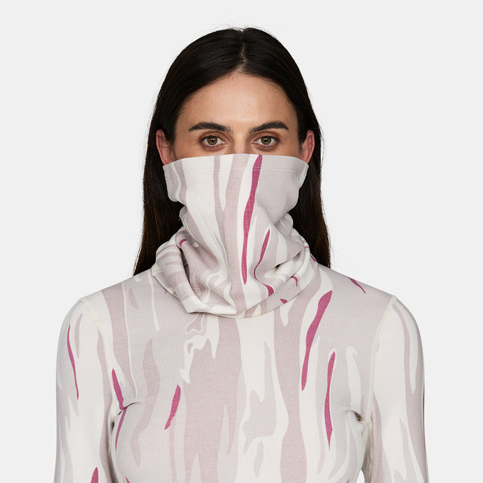 Heavyweight Grid Fleece Merino Neck Gaiter
