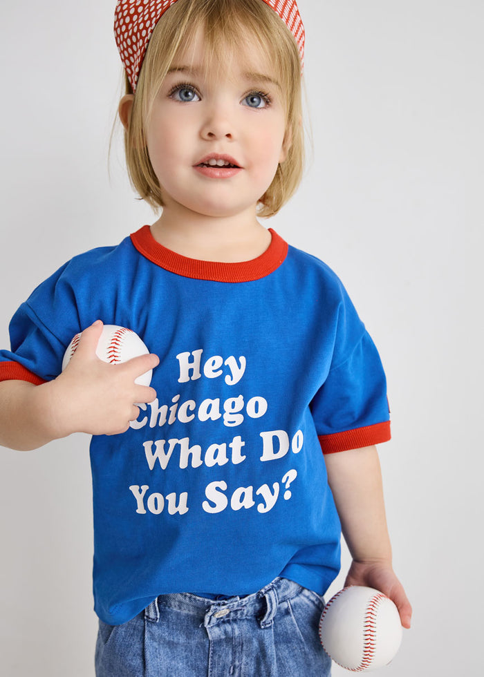 Hey Chicago Oversized Ringer Tee