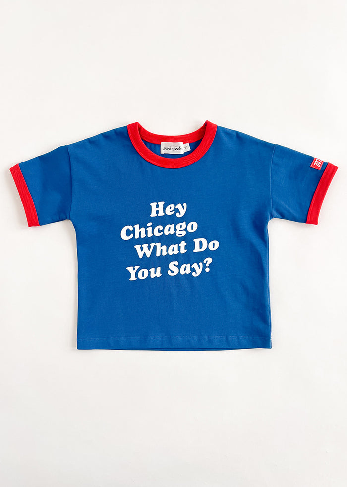 Hey Chicago Oversized Ringer Tee
