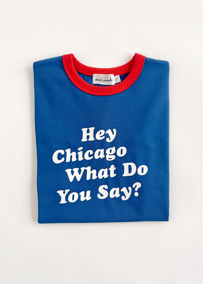 Hey Chicago Oversized Ringer Tee