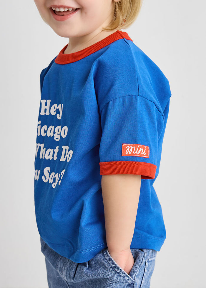 Hey Chicago Oversized Ringer Tee