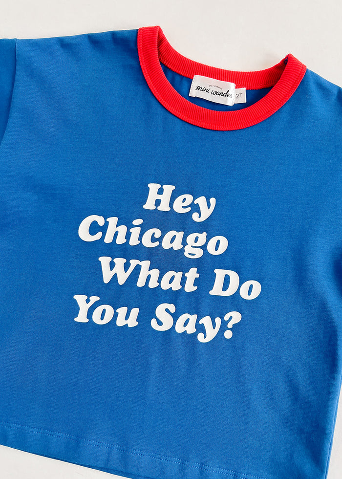 Hey Chicago Oversized Ringer Tee