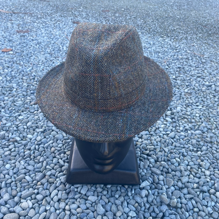 Hills Hats - English Wool Tweed Trilby Hat (9500)Warrington Charcoal