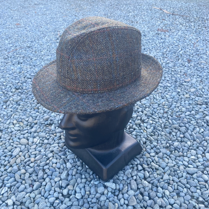 Hills Hats - English Wool Tweed Trilby Hat (9500)Warrington Charcoal