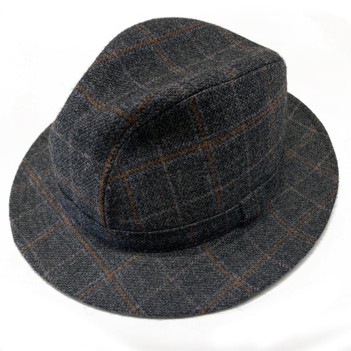 Hills Hats - English Wool Tweed Trilby Hat