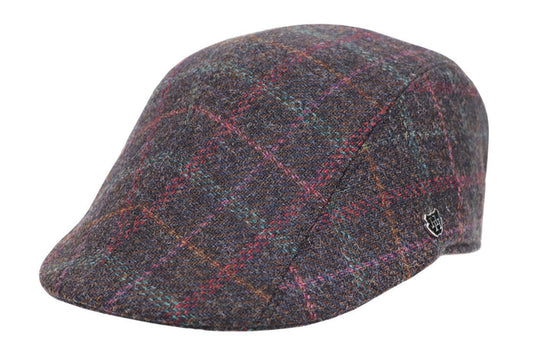 Hills Hats Ashton Wool Tweed Duckbill Cap
