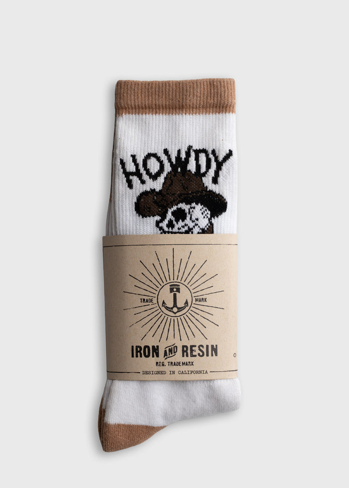 Cotton polyester blend crew socks with stretch fit and durable construction, one size everyday sock