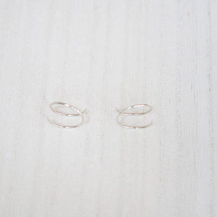 Illusion Threader Double Hoops - Adored A Lovely Boutique
