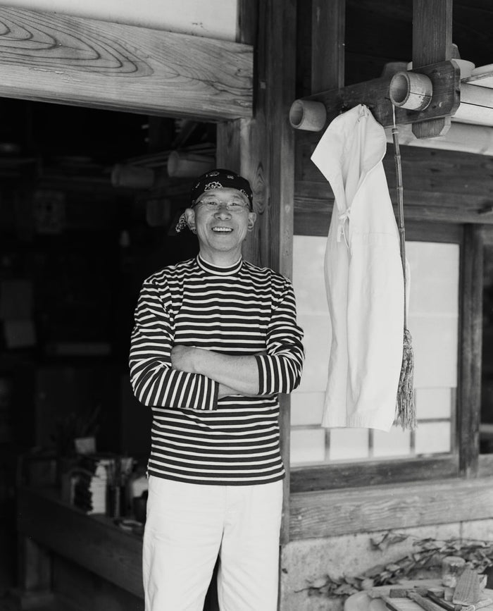 Indigo and Ecru Breton T-Shirt