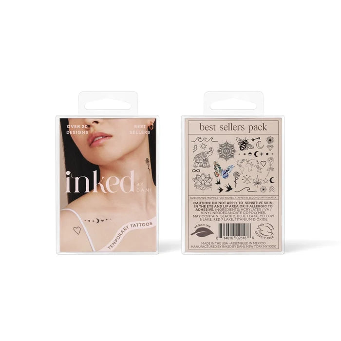 INKED by Dani Temporary Tattoos