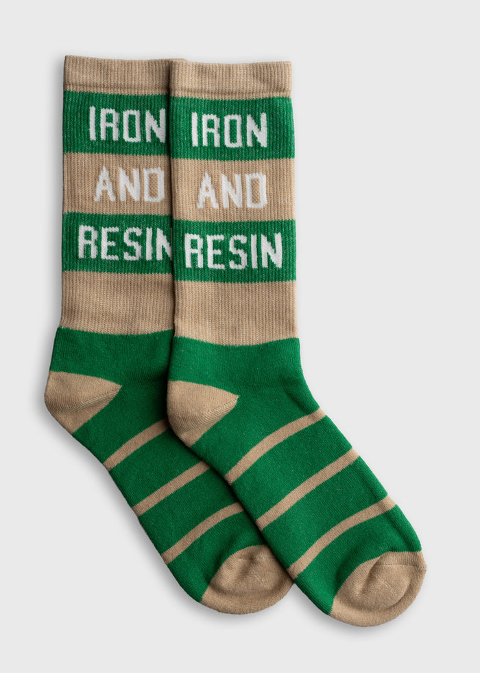 Cotton polyester blend crew socks with stretch fit and durable construction, one size everyday sock available in 2 colors