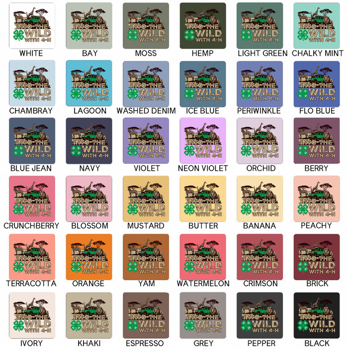 Into The Wild With 4-H– Comfort Colors T-Shirt