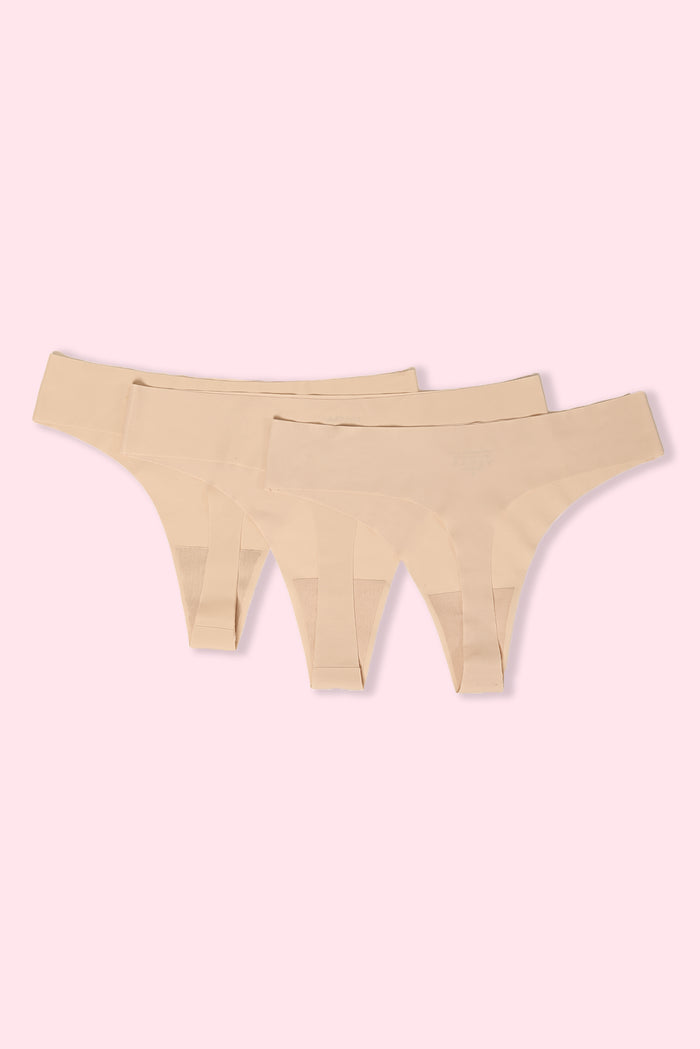 Invisible Seamless Thong (3-Piece)