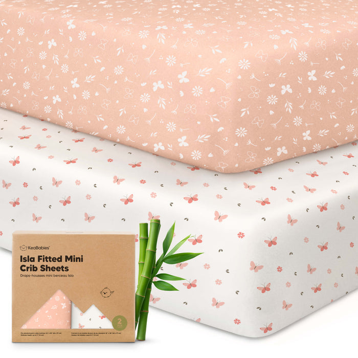Isla Fitted Mini Crib Sheets