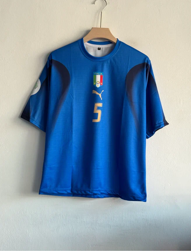 ITALY 2006 HOME KIT CANNAVARO FIVESLEEVE