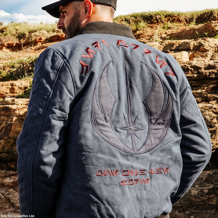Jedi Canvas Zip-Up Bomber Jacket - Heroes & Villains-Star Wars-Bomber Jacket