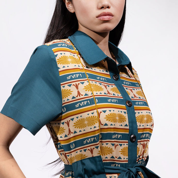 Jedi Tapestry Shirt Dress - Heroes & Villains-Star Wars-Shirt Dress