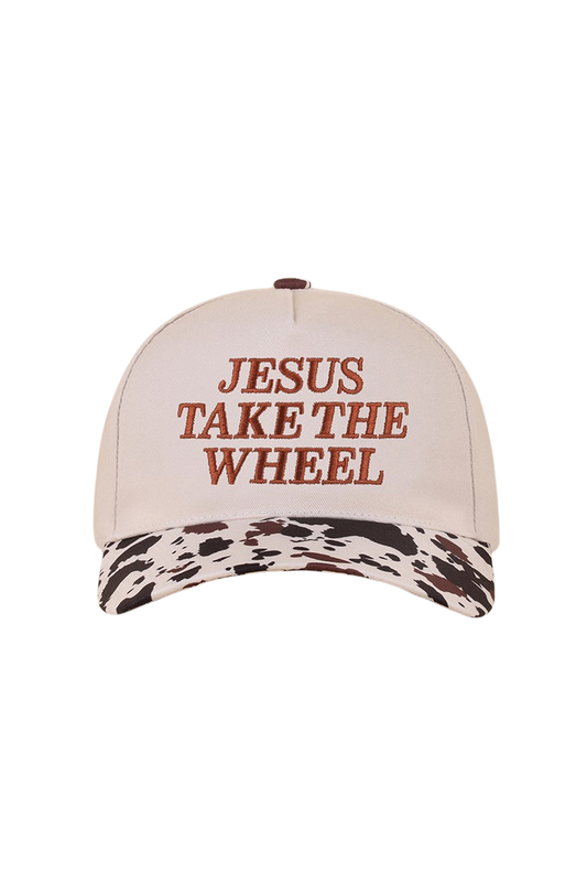"Jesus Take The Wheel" Canvas Baseball Cap-Cute-Trendy-Shop-Womens-Boutique-Clothing-Store