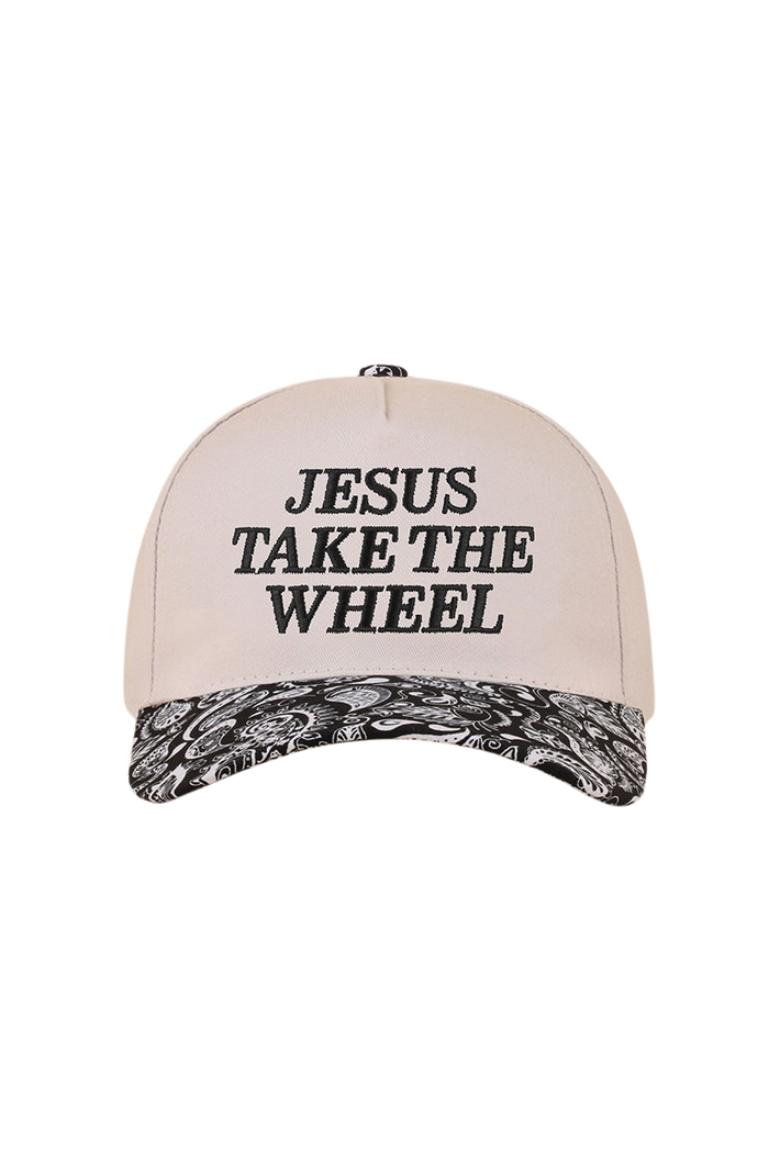 "Jesus Take The Wheel" Canvas Baseball Cap-Cute-Trendy-Shop-Womens-Boutique-Clothing-Store