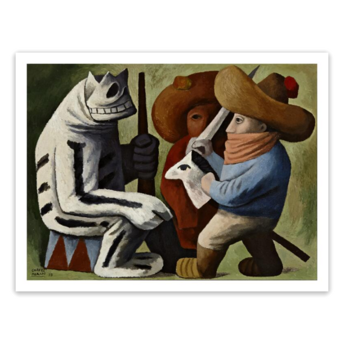 Jose Chavez Morado "Carnival in Huejotzingo (Carnaval en Huejotzingo)" Print