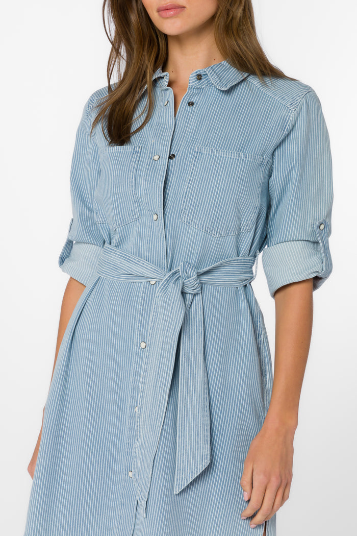 Joylynn Blue Rivera Stripe Dress - Dresses - Velvet Heart Clothing