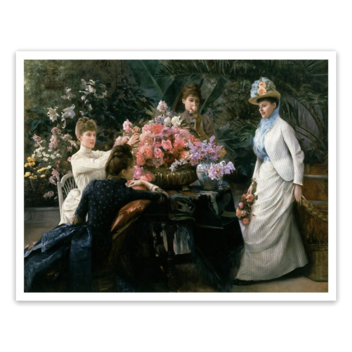 Julius Stewart "Spring Flowers (In the Conservatory" Made-to-Order Print
