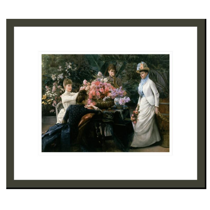 Julius Stewart "Spring Flowers (In the Conservatory" Made-to-Order Print