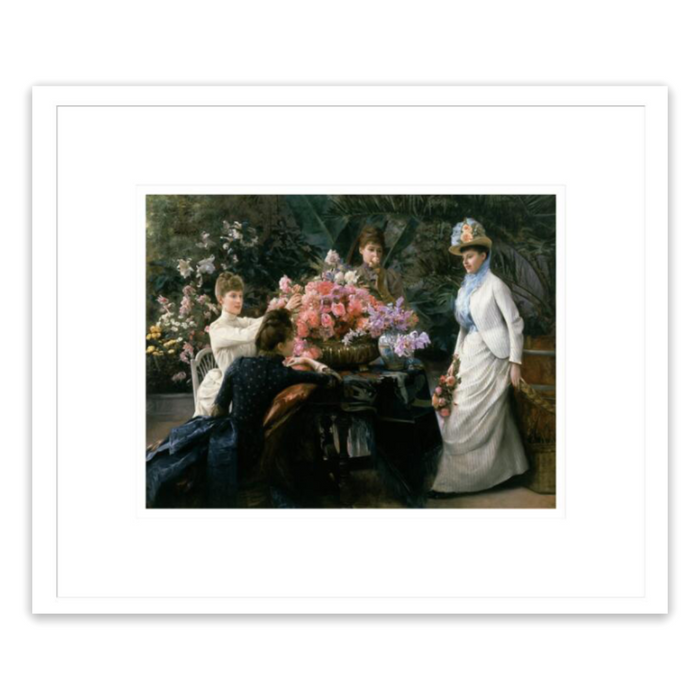 Julius Stewart "Spring Flowers (In the Conservatory" Made-to-Order Print
