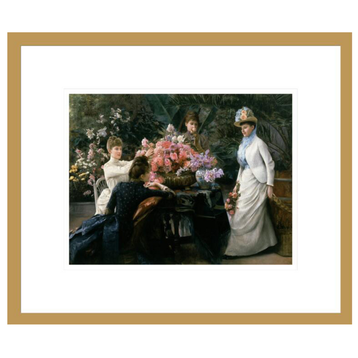 Julius Stewart "Spring Flowers (In the Conservatory" Made-to-Order Print