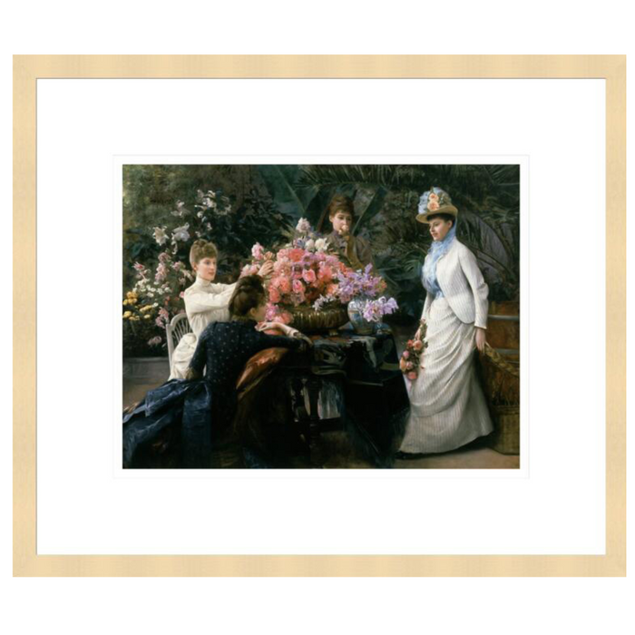 Julius Stewart "Spring Flowers (In the Conservatory" Made-to-Order Print