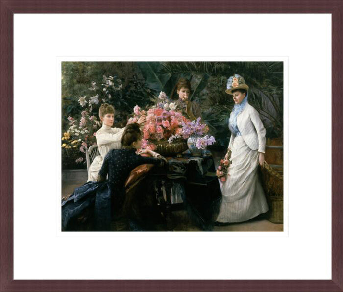 Julius Stewart "Spring Flowers (In the Conservatory" Made-to-Order Print