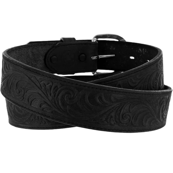 Justin Western Scroll Tooled Belt