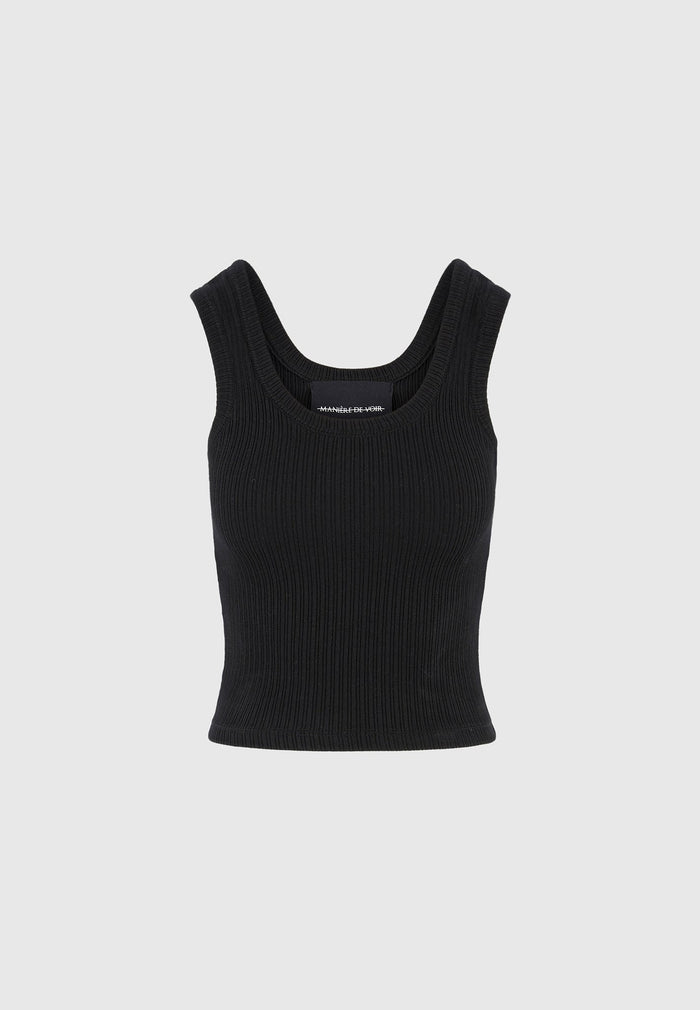 scoop-neck-ribbed-vest-black