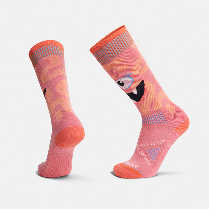 Kids Light Cushion Merino Monster Party Snow Sock