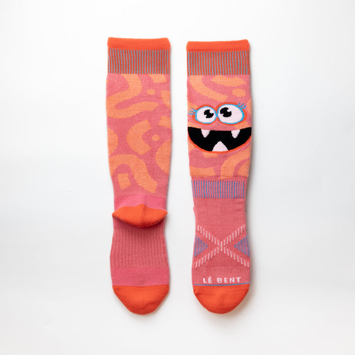 Kids Light Cushion Merino Monster Party Snow Sock