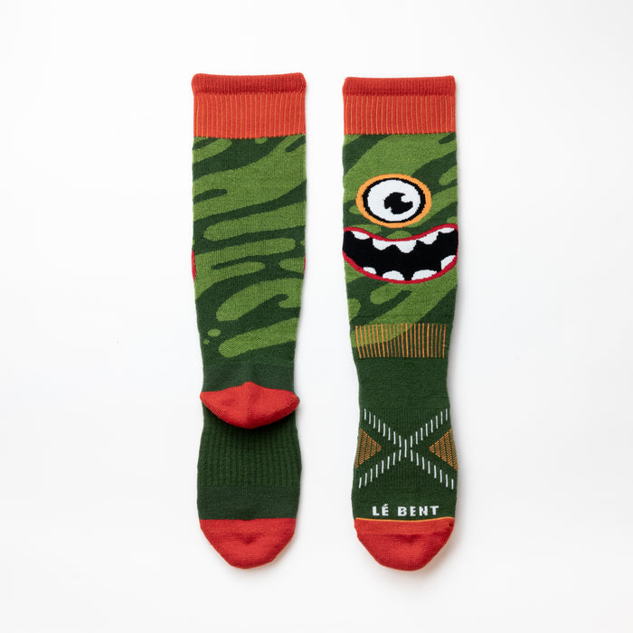 Kids Light Cushion Merino Monster Party Snow Sock