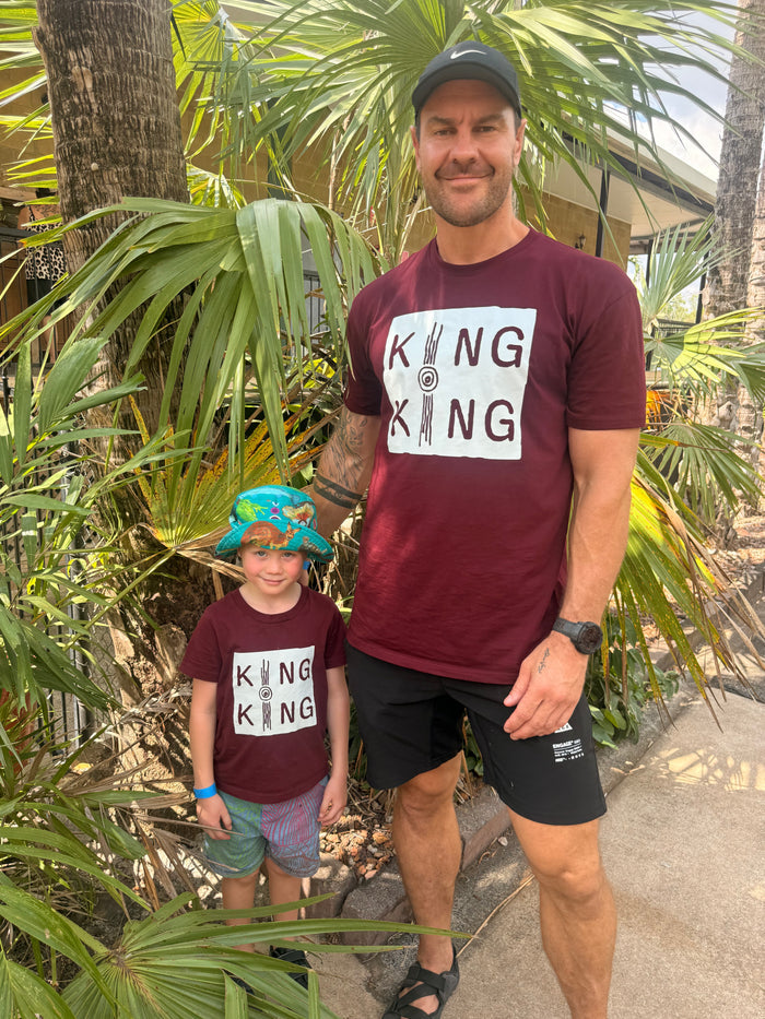 KingKing logo burgundy / Kids 2