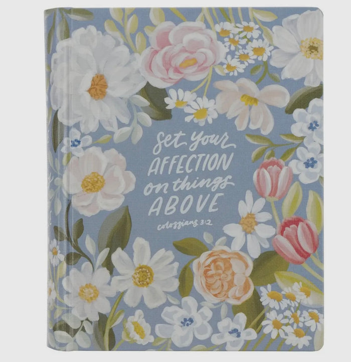 KJV Bible floral blue