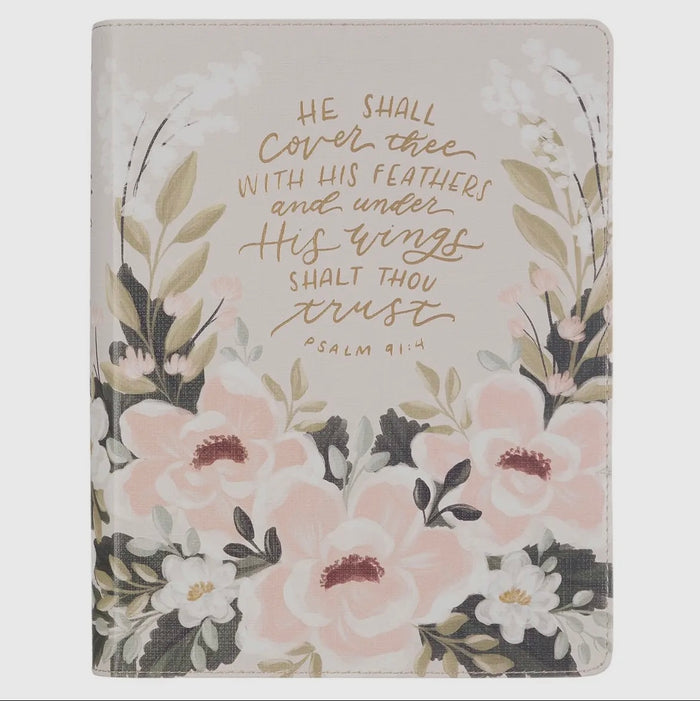 KJV Floral Ivory Bible