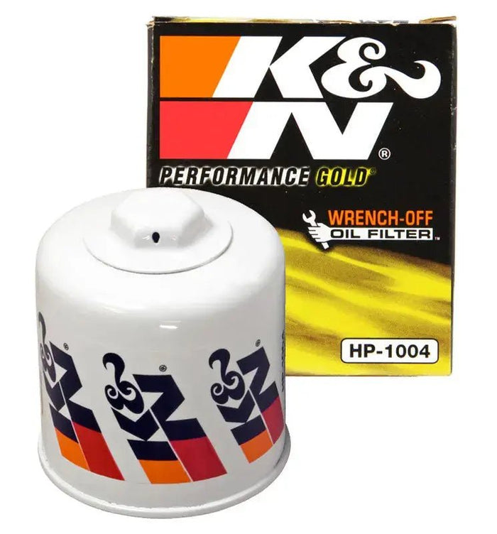 K&N HP-1004 high-flow oil filter, OEM replacement for Subaru FA engines