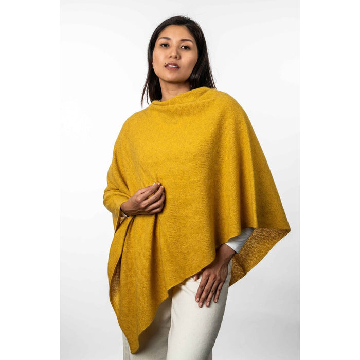 Koru Merino - Possum Two Way Poncho (KO798)Kowhai