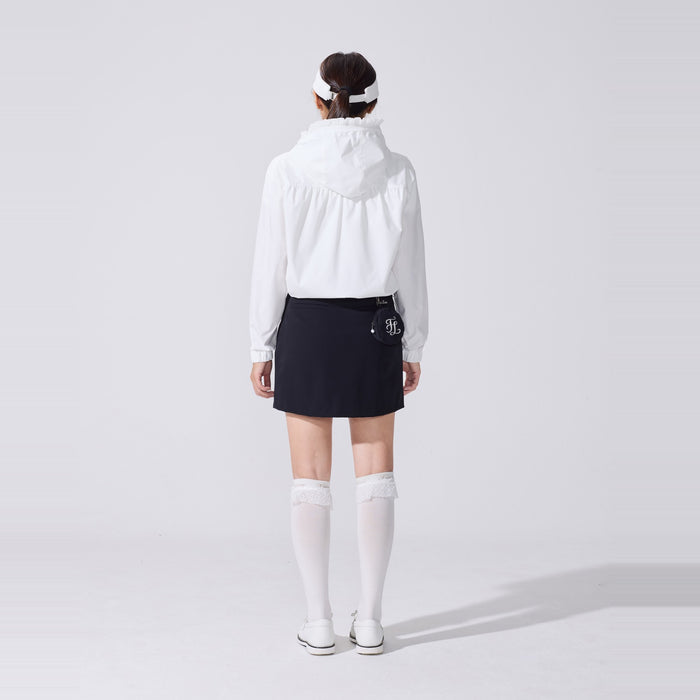 Lace Logo Knee Socks (White)